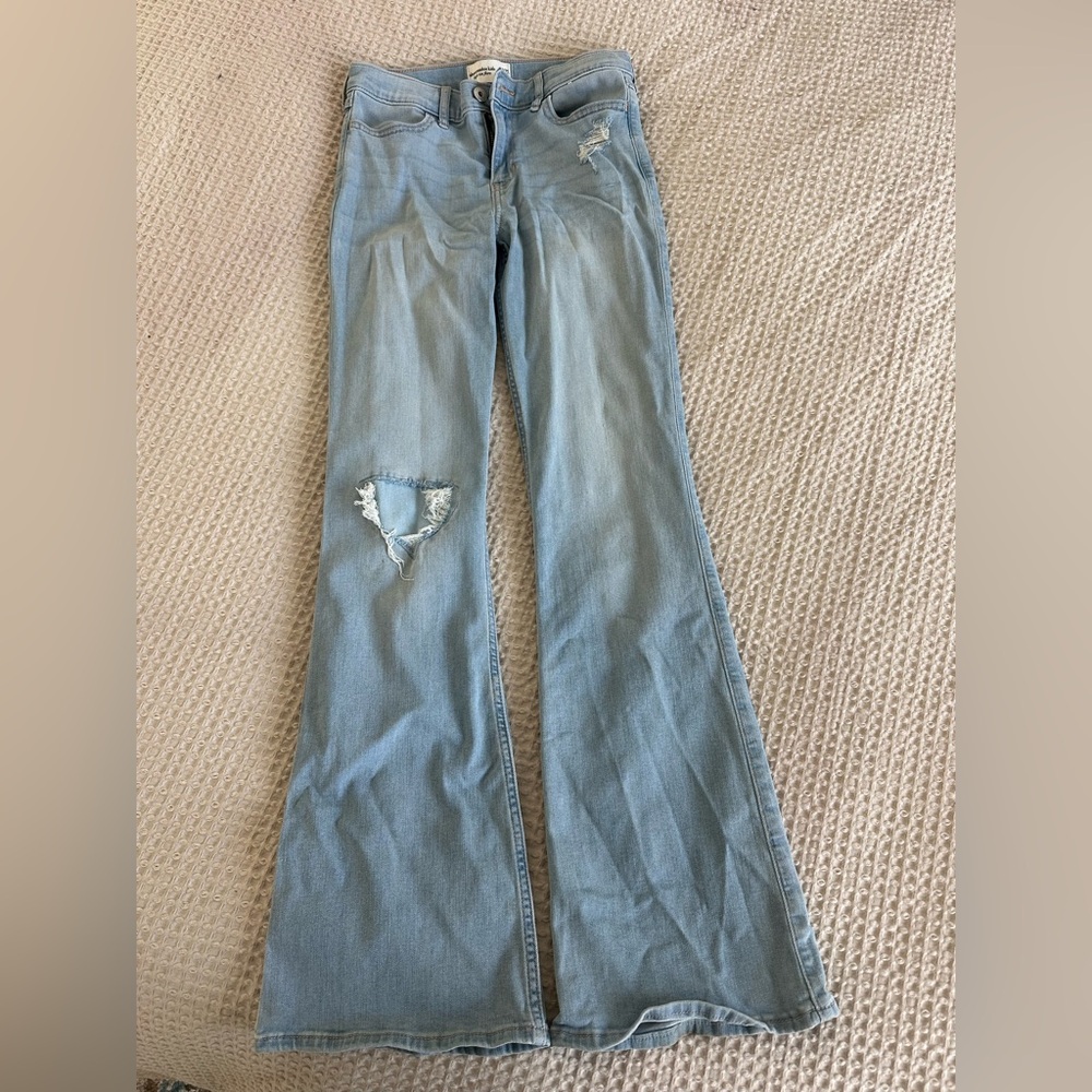 Light Blue Distressed Girls Jeans